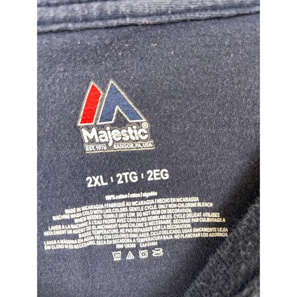 Mariano Rivera Unanimous 42 Men's 2XL T-Shirt Navy Blue NY Yankees Majestic - Picture 4 of 6